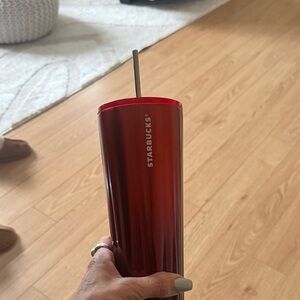 Starbucks 2020 Christmas Red Stainless Steel 24oz Tumbler